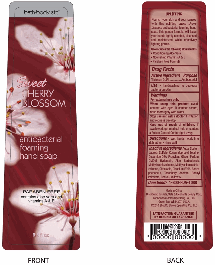 Sweet Cherry Blossom Bottle Label