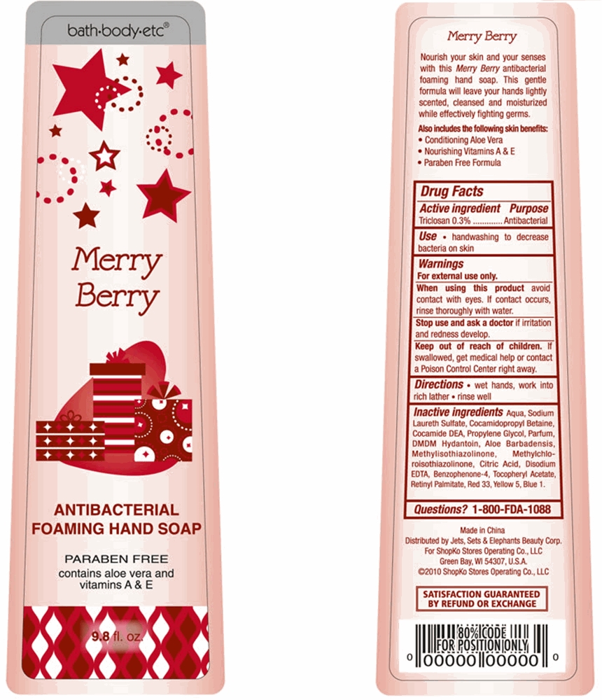 Merry Berry Bottle Label