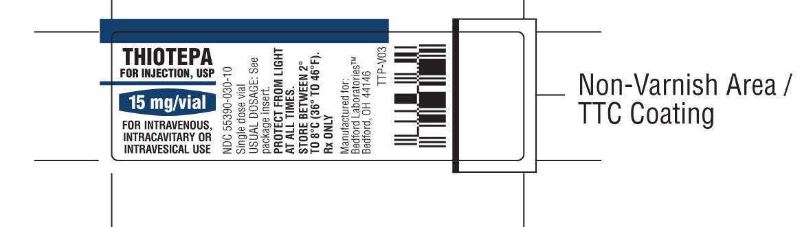 Vial Label for Thiotepa for Injection, USP 15mg/vial