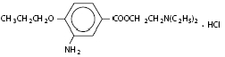 Proparacaine Hydrochloride (structural formula)
