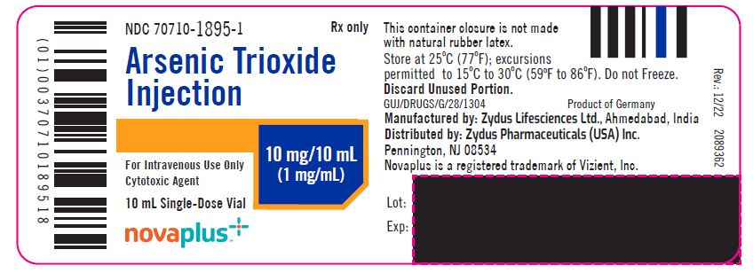 arsenic trioxide injection, 1 mg/mL-Vial label