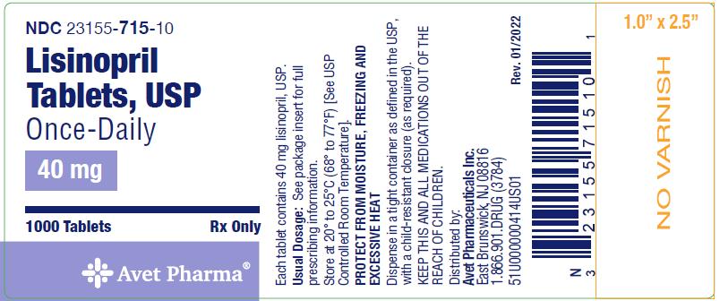 40 mg 1000,s label