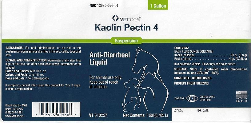 VetOne Kaolin Pectin 4 Carton Label