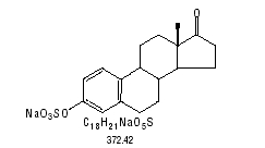 structural formula for sodium estrone sulfate