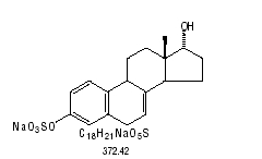 structural formula for sodium 17 alpha dihydroequilin sulfate