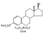 structural formula for sodium 17 beta estradiol sulfate