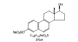 structural formula for sodium 17 beta - dihydroequilenin sulfate