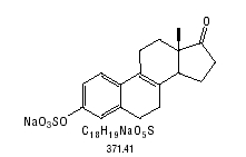 structural formula for sodium delta dehyroestrone sulfate