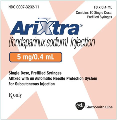 Arixtra 5 mg 10 count carton