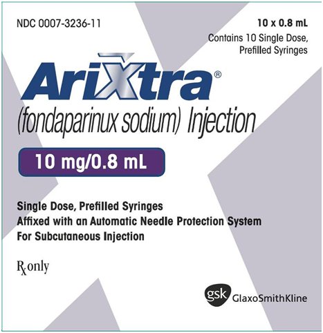Arixtra 10 mg 10 count carton