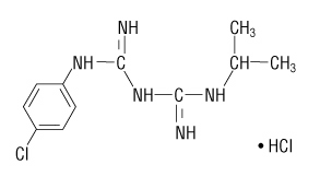 Structural Formula for Proguanil HCl