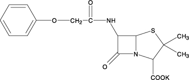 Penicillin V Potassium Chemical Structure