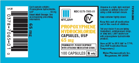 Propoxyphene Hydrochloride Capsules 65 mg