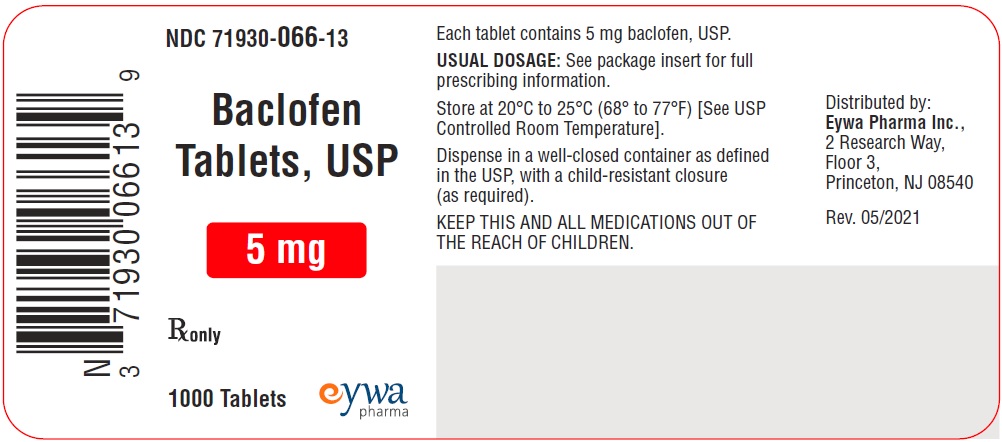 Baclofen Tablets USP 5 mg 1000s