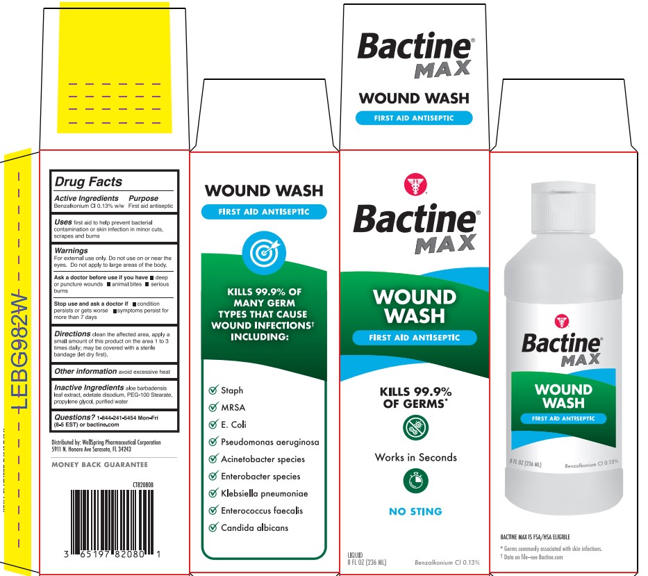Bactine Max Wound Wash IFC Label - CT82080B