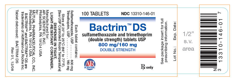 PRINCIPAL DISPLAY PANEL - 800 mg/160 mg Tablet Bottle Label