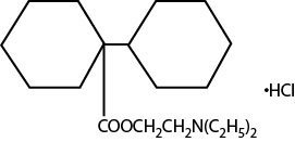 dicyclomine hydrochloride chemical structure