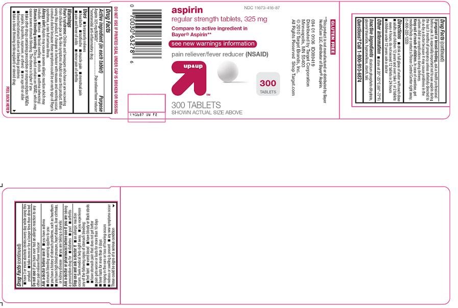 Aspirin Regular Strength Tablets, 325 mg Label