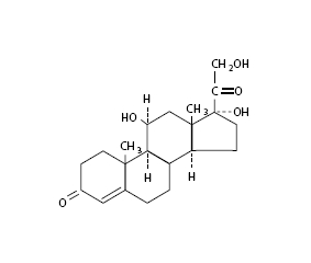 Hydrocortisone (structural formula)