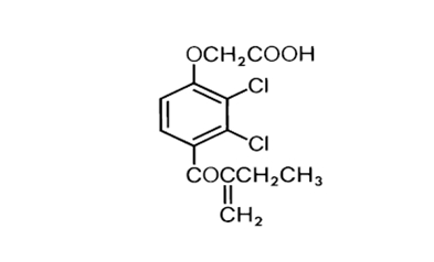 Ethacrynic acid Structural Formula