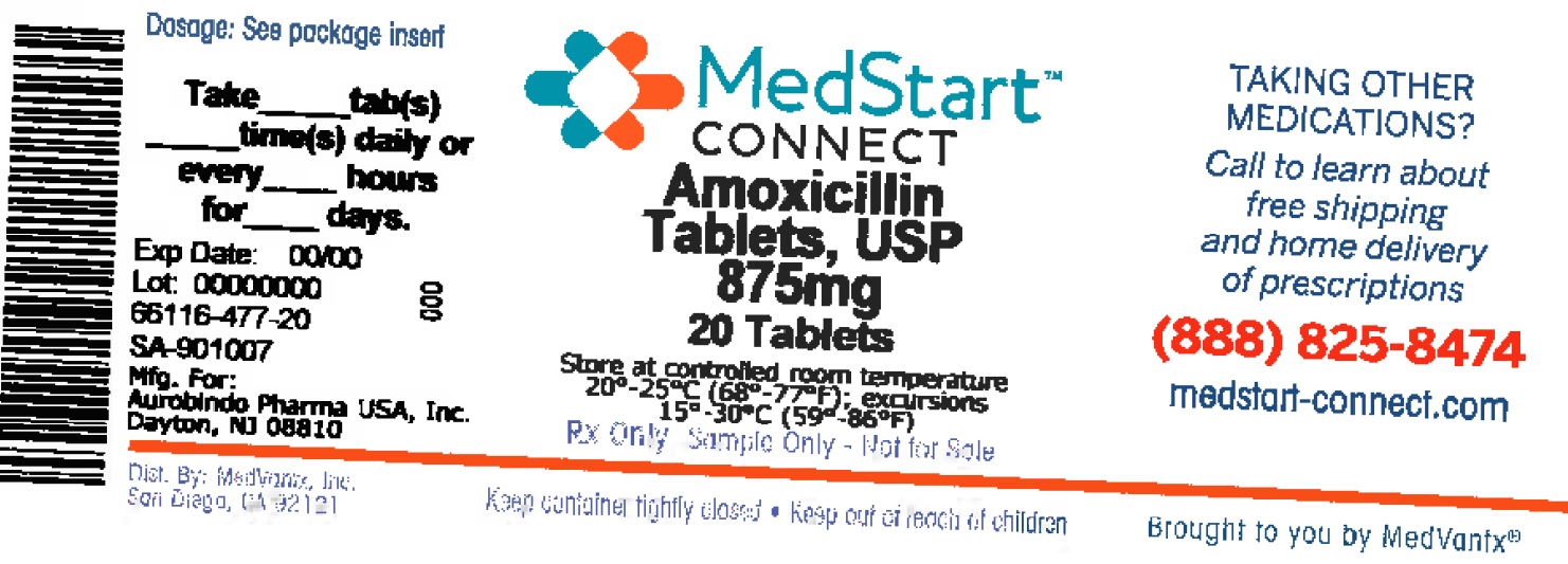 Amoxicillin 875mg Tablets #20