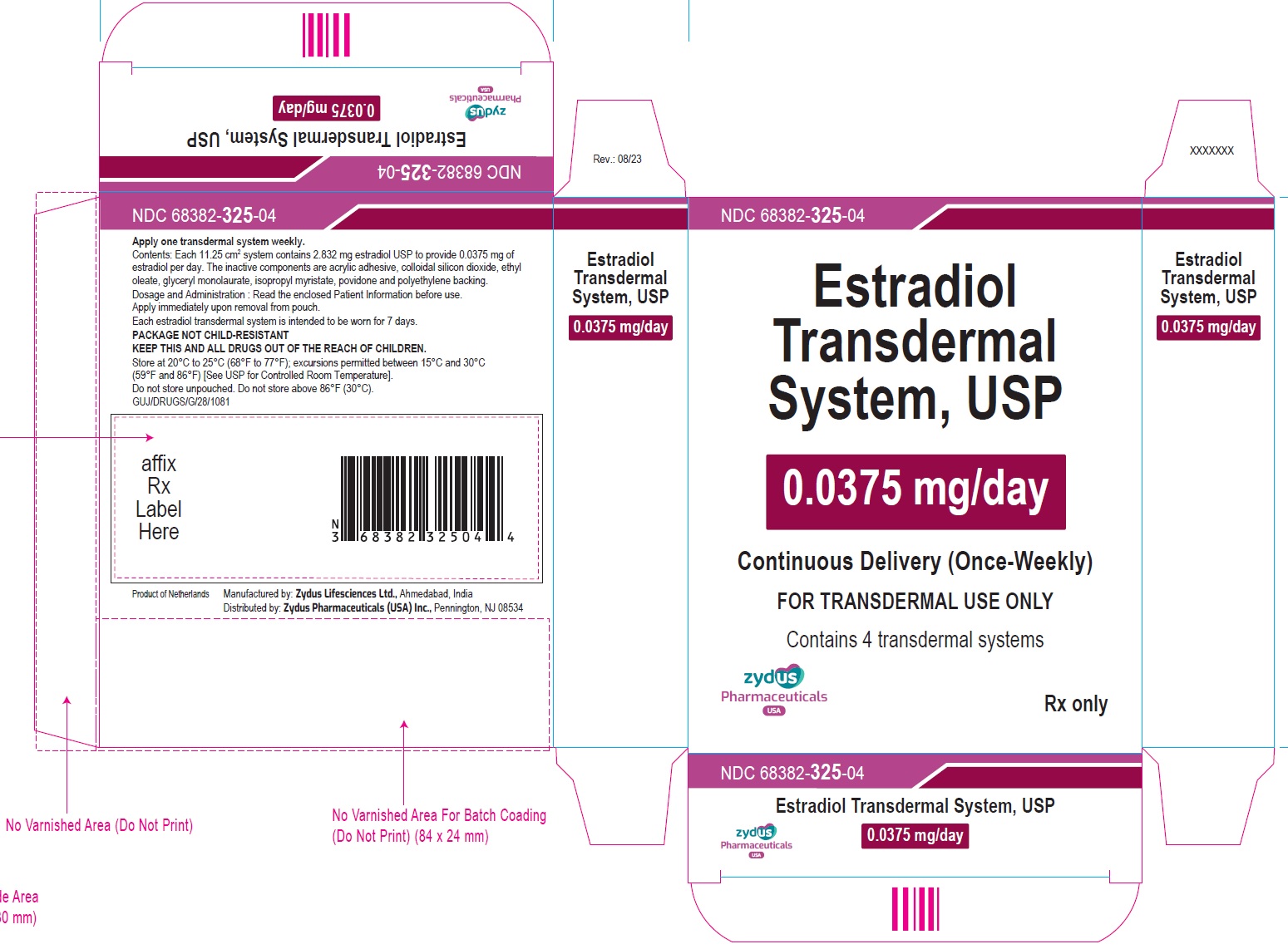 Estradiol Transdermal System, 0.0375 mg/day