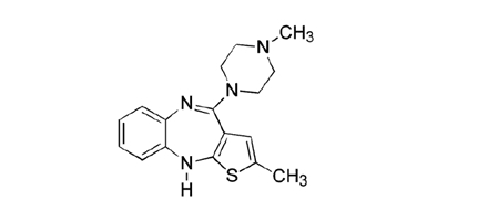 olanzapine chemical structure