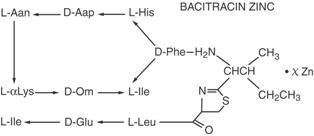 Bacitracin Zinc Chemical Structure