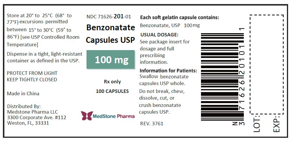 Bottle Label - 100mg - 100 capsules