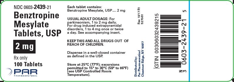 2 mg bottle label