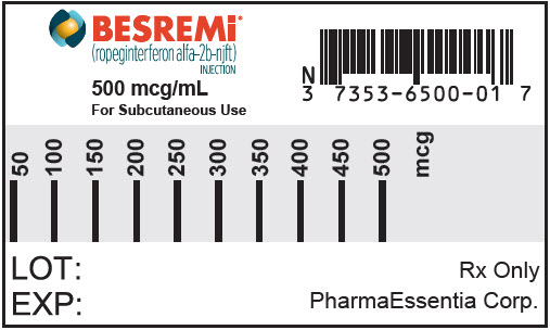 PRINCIPAL DISPLAY PANEL - 500 mcg/mL Syringe Label
