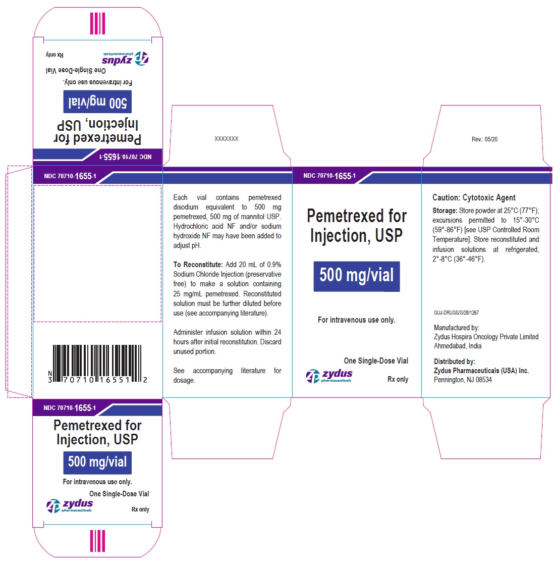 500 mg carton label