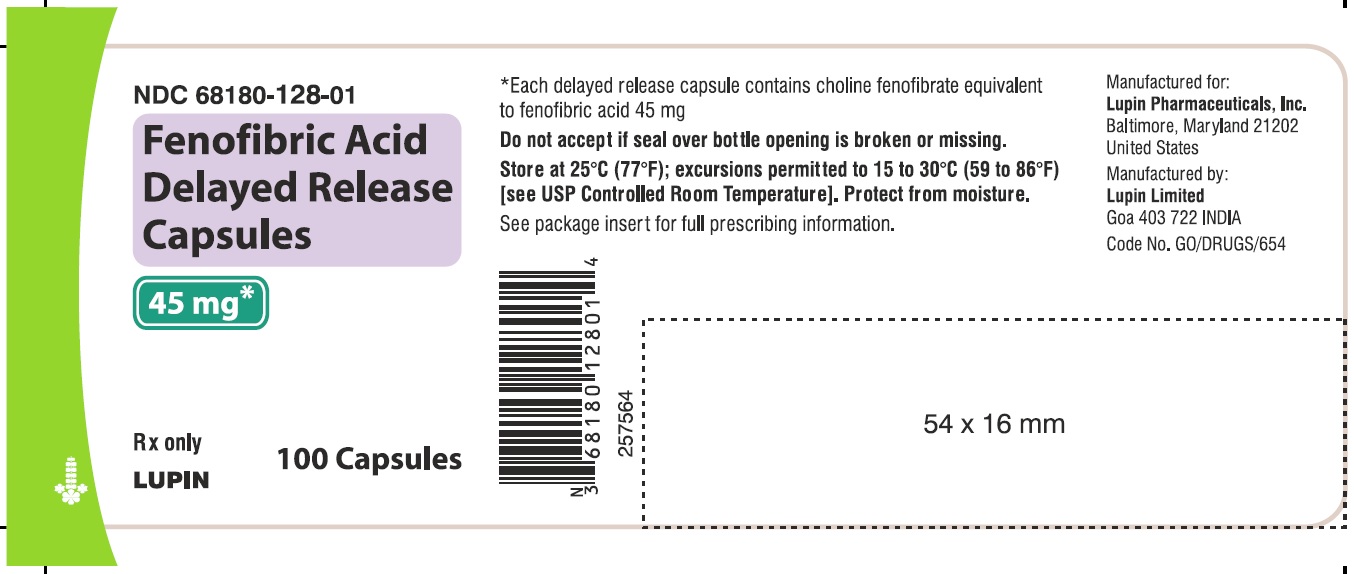 Fenofibric Acid Delayed-Release Capsules, 45 mg-100s
