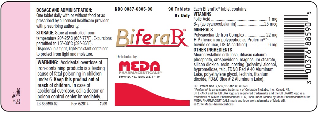 BiferaRx Tablets 90-count Bottle