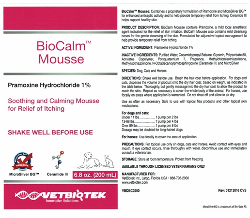 biocalmmousse label