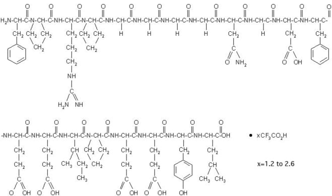 Figure 1: Structural formula for bivalirudin
