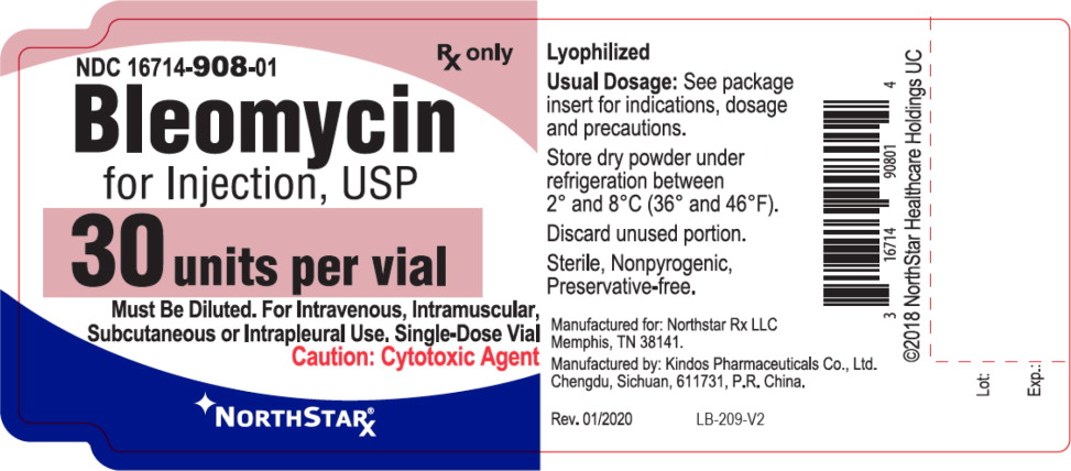 Principal Display Panel – Bleomycin for Injection, USP 30 units per vial Container Label
