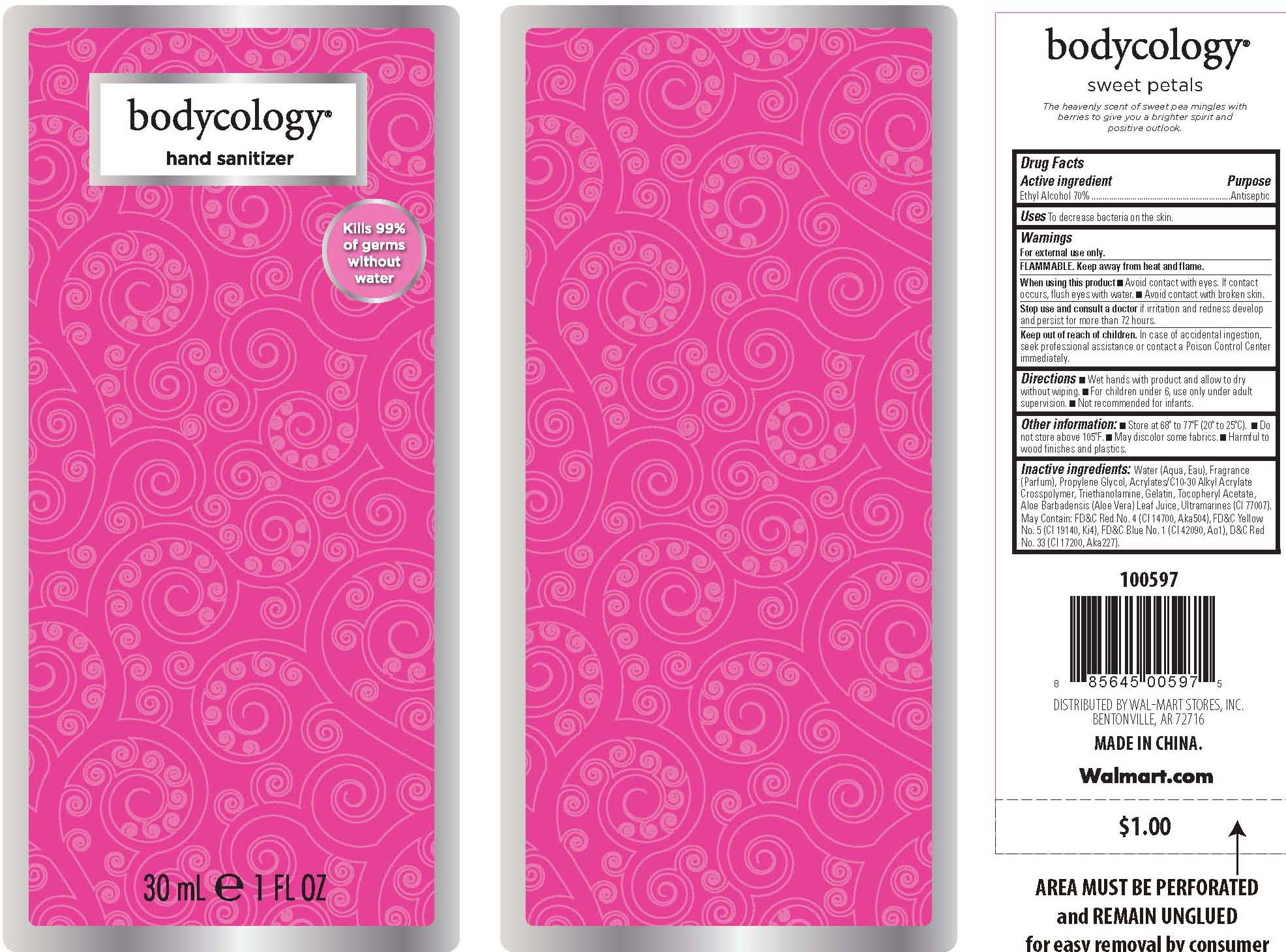 Bodycology Sweet Petals | Ethyl Alcohol Gel Breastfeeding
