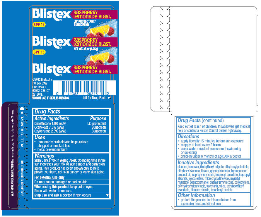 Blistex Raspberry Lemonade Blast | Dimethicone, Octinoxate, And Oxybenzone Stick Breastfeeding