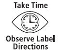 Take time observe label logo