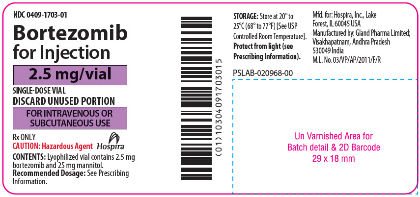 PRINCIPAL DISPLAY PANEL - 2.5 mg Vial Label