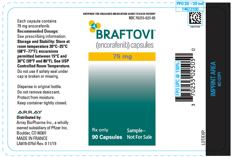 PRINCIPAL DISPLAY PANEL - 75 mg Capsule Bottle Label - 025-05