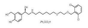 vilanterol trifenatate chemical structure