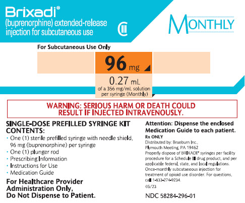 Carton - Principal Panel - 96 mg Monthly Dose
