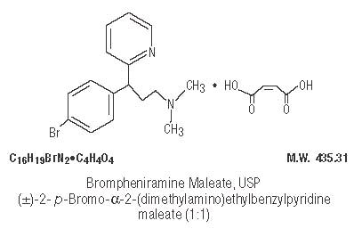 This is an image of Brompheniramine Maleate chemical structure.