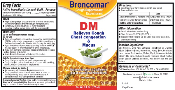 Broncomar DM Label