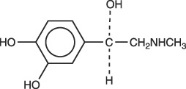 structural formula epinephrine