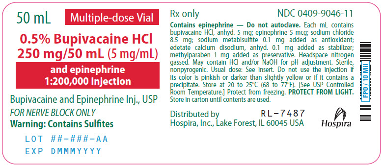 PRINCIPAL DISPLAY PANEL - 250 mg/50 mL Vial Label - 9046