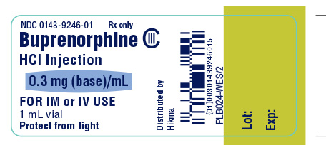 Buprenorphine HCl Injection 0.3 mg (base)/mL Container Label
