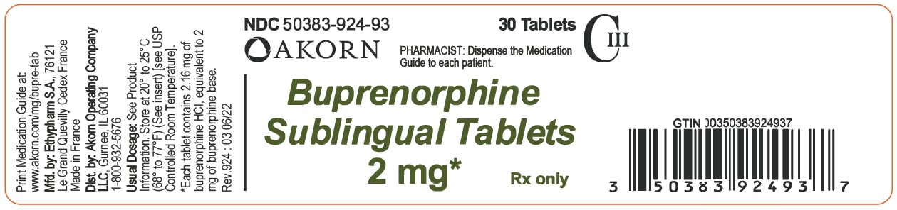 PRINCIPAL DISPLAY PANEL - 2 mg Sublingual Tablet 30-count Bottle Label
